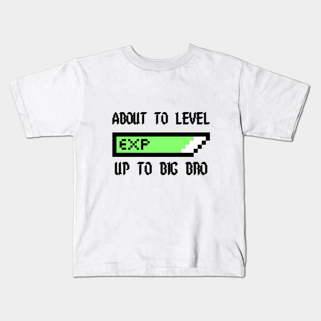 About to level up to big bro Kids T-Shirt by JamDropKids